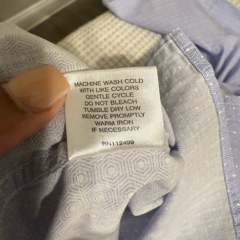 NWOT TaylorByrd Men's Blue Short Sleeve Shirt Size  L - Picture 8 of 11